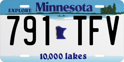 MN license plate 791TFV