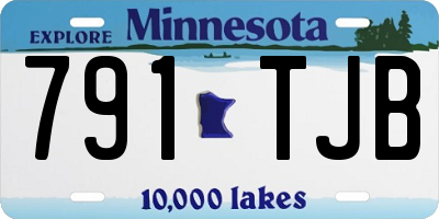 MN license plate 791TJB