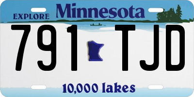 MN license plate 791TJD