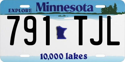 MN license plate 791TJL