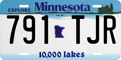 MN license plate 791TJR
