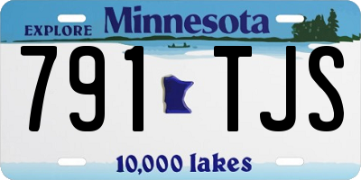MN license plate 791TJS