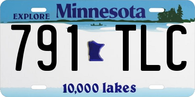 MN license plate 791TLC