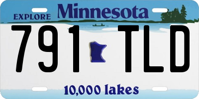 MN license plate 791TLD