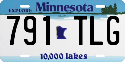 MN license plate 791TLG