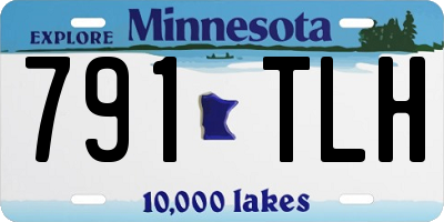 MN license plate 791TLH
