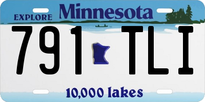 MN license plate 791TLI
