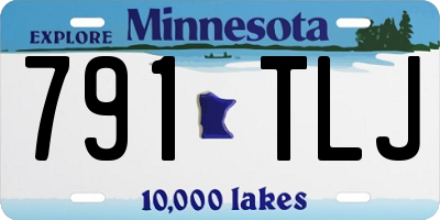 MN license plate 791TLJ