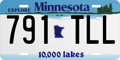 MN license plate 791TLL