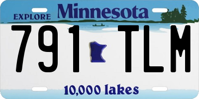 MN license plate 791TLM