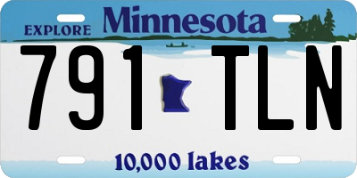 MN license plate 791TLN