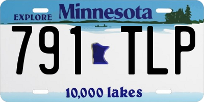 MN license plate 791TLP