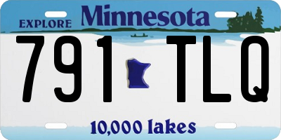 MN license plate 791TLQ