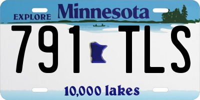 MN license plate 791TLS