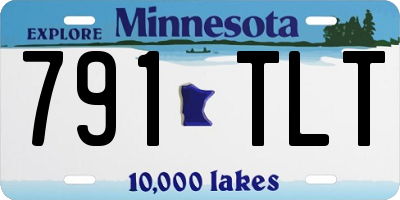 MN license plate 791TLT