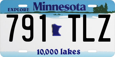 MN license plate 791TLZ