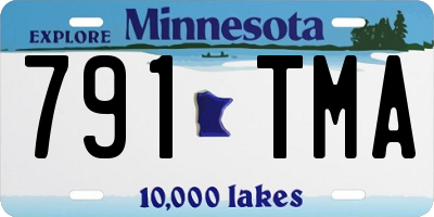 MN license plate 791TMA
