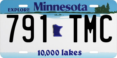 MN license plate 791TMC