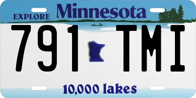 MN license plate 791TMI