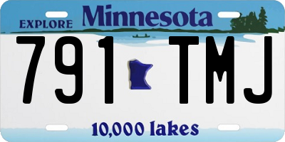 MN license plate 791TMJ
