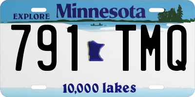 MN license plate 791TMQ