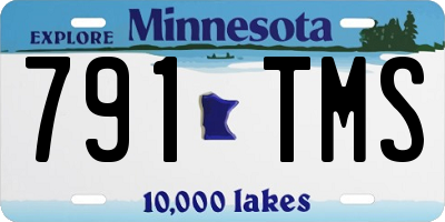 MN license plate 791TMS