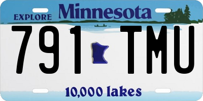 MN license plate 791TMU