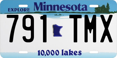 MN license plate 791TMX