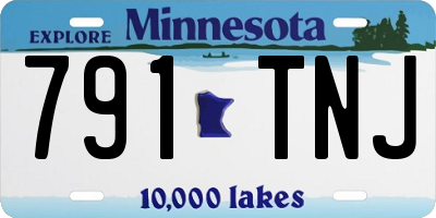 MN license plate 791TNJ