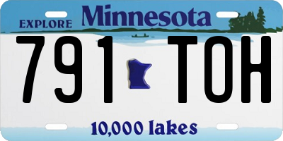 MN license plate 791TOH