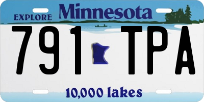MN license plate 791TPA