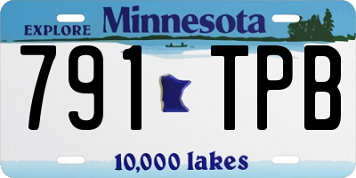 MN license plate 791TPB