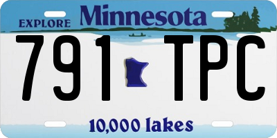 MN license plate 791TPC