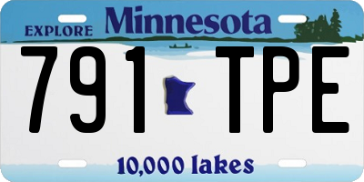 MN license plate 791TPE