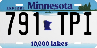 MN license plate 791TPI