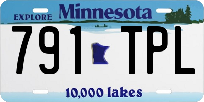 MN license plate 791TPL
