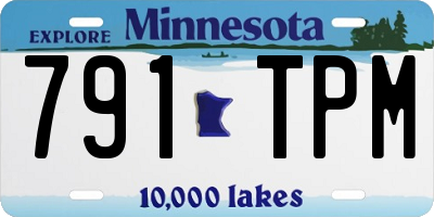 MN license plate 791TPM