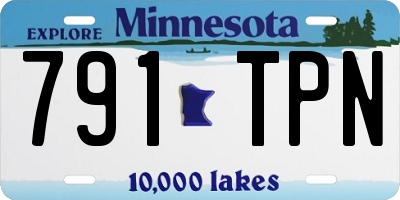 MN license plate 791TPN