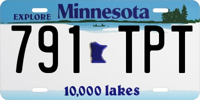 MN license plate 791TPT