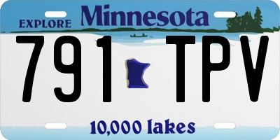 MN license plate 791TPV