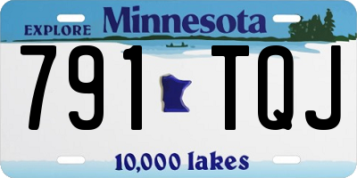 MN license plate 791TQJ
