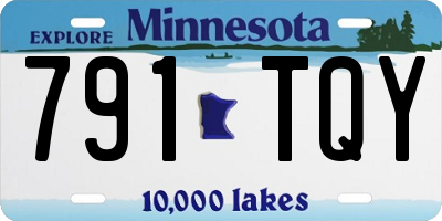 MN license plate 791TQY