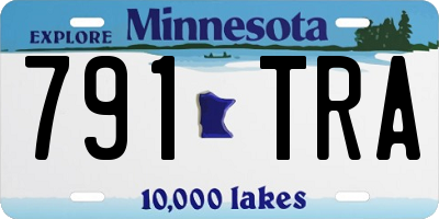 MN license plate 791TRA