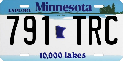MN license plate 791TRC