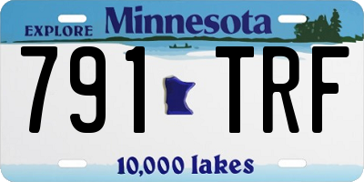 MN license plate 791TRF
