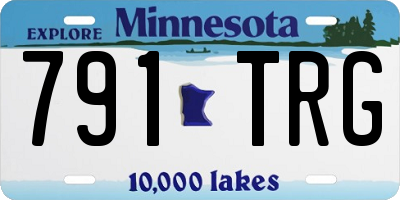 MN license plate 791TRG