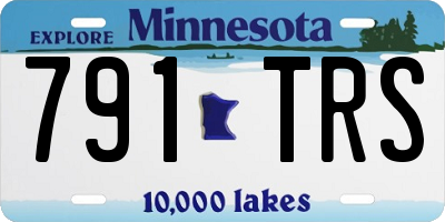 MN license plate 791TRS