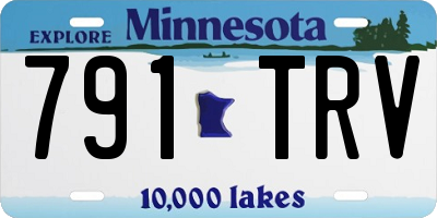 MN license plate 791TRV