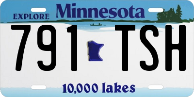 MN license plate 791TSH