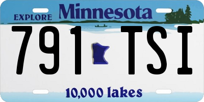 MN license plate 791TSI